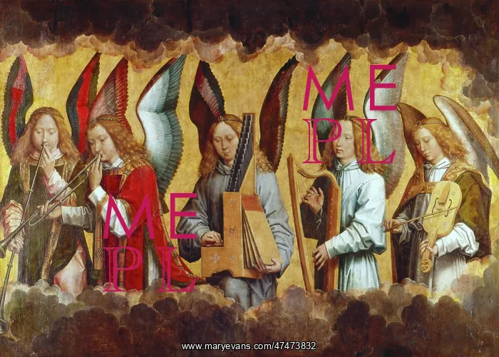 : Angel Playing Musical Instruments : Angel Playing Musical Instruments