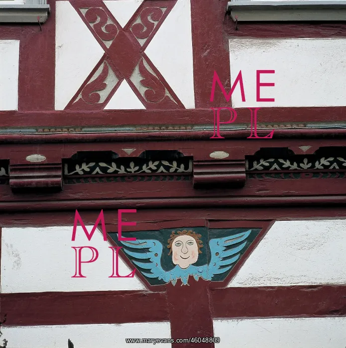 : An angel on a timbered house : An angel on a timbered house