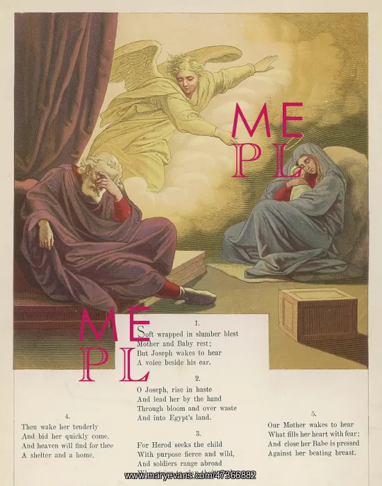 : AN ANGEL WARNS JOSEPH : AN ANGEL WARNS JOSEPH