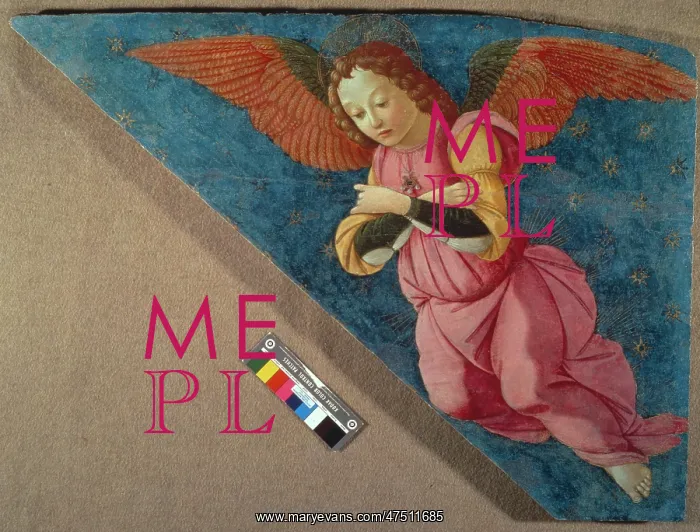 : Angel wearing a pink robe facing left : Angel wearing a pink robe facing left