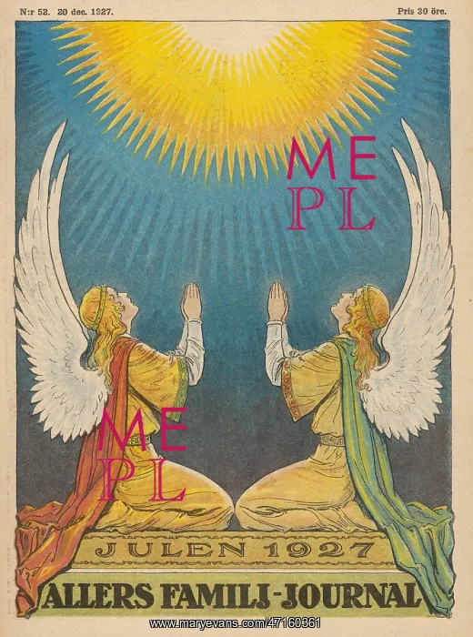  : ANGELS. Two angels hail the Celestial Light