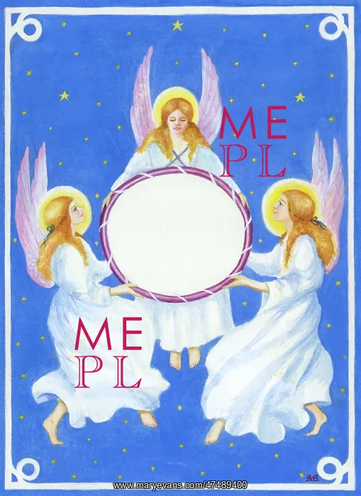 : Angels ' three angels with pink wings : Angels ' three angels with pink wings