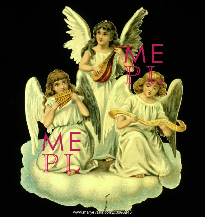  : Three angels on a cloud