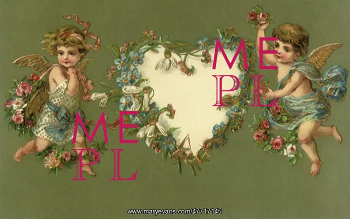  : Angels with Floral Heart