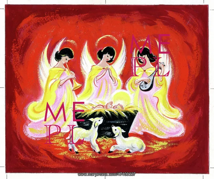 : Three Angels beside the Holy Crib : Three Angels beside the Holy Crib