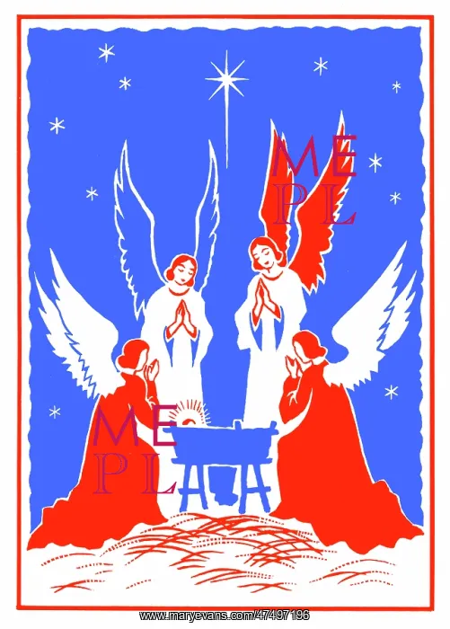  : Four Angels around the Holy Crib