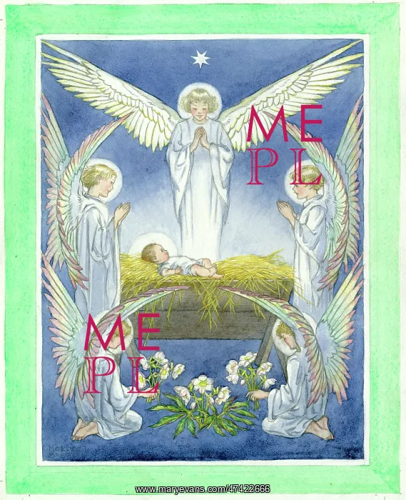 : Angels and Infant Jesus by Molly Brett : Angels and Infant Jesus by Molly Brett