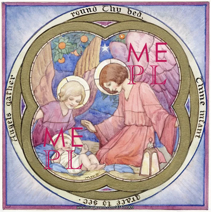 : Angels look afte the baby Jesus : Angels look afte the baby Jesus