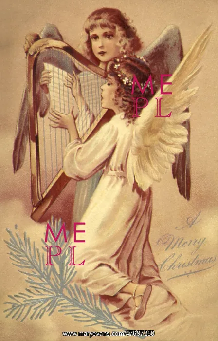 : Angels, Singing with Harp : Angels, Singing with Harp