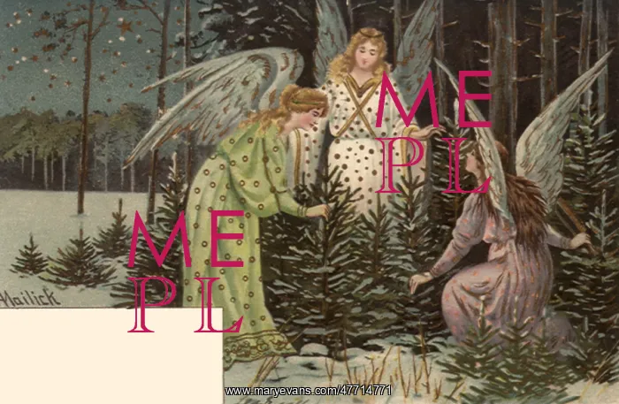  : Three Angels with Small Pines