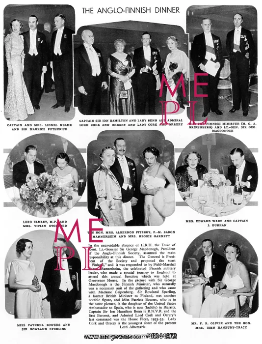 : The Anglo-Finnish Dinner, 1936 : The Anglo-Finnish Dinner, 1936
