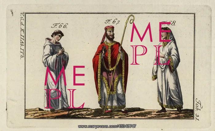 : Anglo Saxon bishop and monks : Anglo Saxon bishop and monks