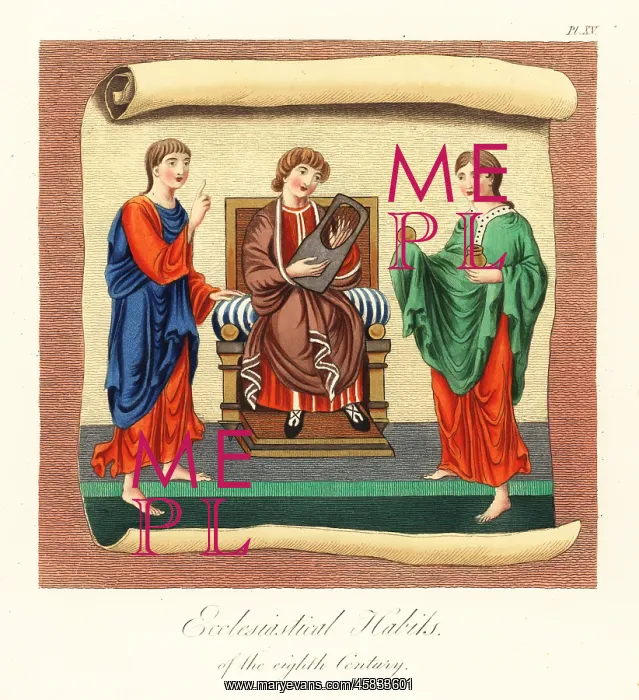 : Anglo-Saxon ecclesiastical habits, 8th century : Anglo-Saxon ecclesiastical habits, 8th century