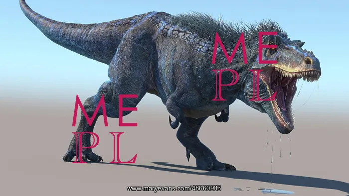 : An angry Qianzhousaurus dinosaur, with saliva : An angry Qianzhousaurus dinosaur, with saliva