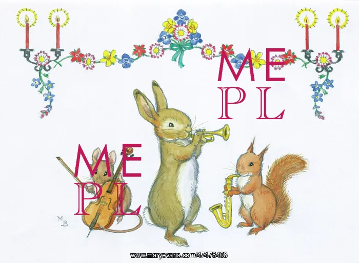 : Animal Band - mouse, rabbit and squirrel : Animal Band - mouse, rabbit and squirrel