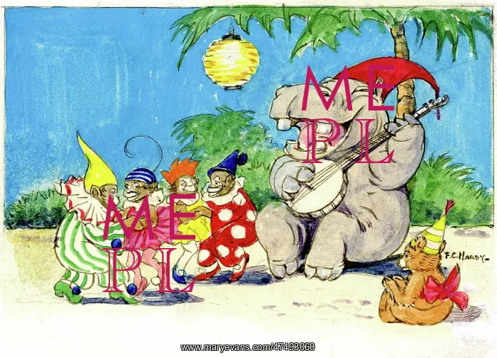 : Animal Party - monkeys, hippo and bear : Animal Party - monkeys, hippo and bear
