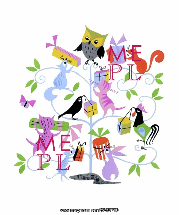  : Animals bringing presents to Owl