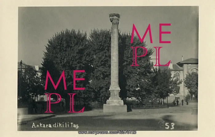 : Ankara, Turkey - Column of Julian the Apostate : Ankara, Turkey - Column of Julian the Apostate