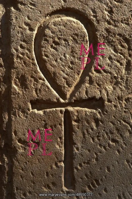 : Ankh or key of life. Relief : Ankh or key of life. Relief