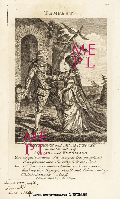 : Ann Brown and George Mattocks in the operatic version : Ann Brown and George Mattocks in the operatic version