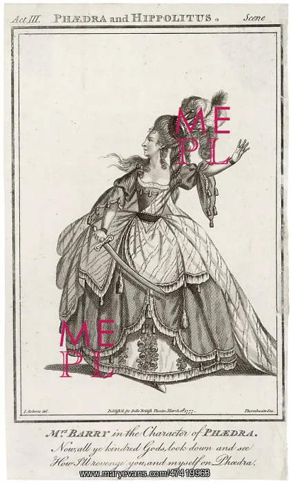 : Ann Spranger Barry as Phaedra : Ann Spranger Barry as Phaedra