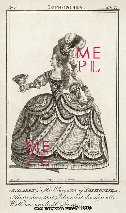 : Ann Spranger Barry as Sophonisba : Ann Spranger Barry as Sophonisba