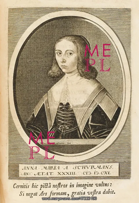: ANNA MARIA VAN SCHURMAN : ANNA MARIA VAN SCHURMAN
