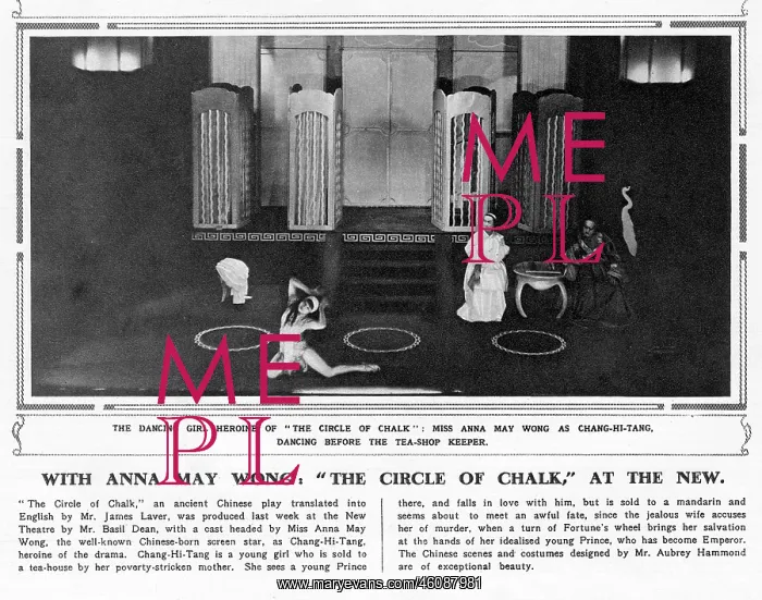: Anna May Wong in The Circle of Chalk : Anna May Wong in The Circle of Chalk