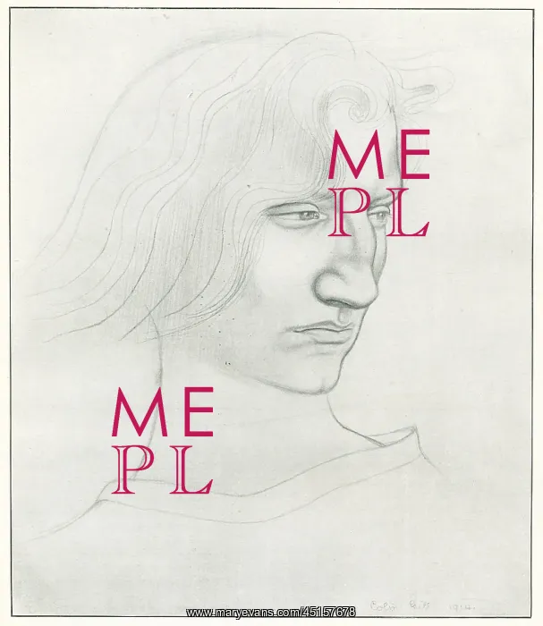 : Annarella. A portrait pencil drawing titled Annarella, at the Prix de Rome, 1913 : Annarella. A portrait pencil drawing titled Annarella, at the Prix de Rome, 1913