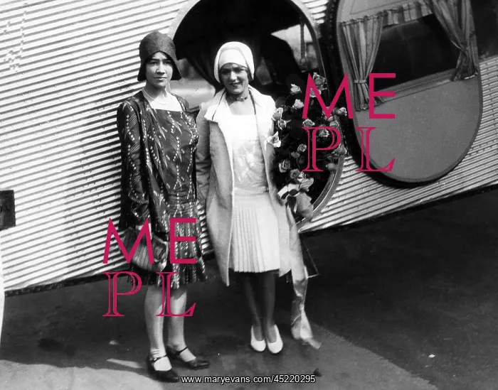 : Anne Lindbergh and Mary Pickford taking ? : Anne Lindbergh and Mary Pickford taking ?