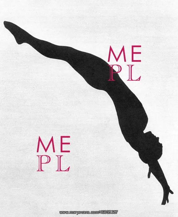 : Annette Kellerman diving in silhouette : Annette Kellerman diving in silhouette