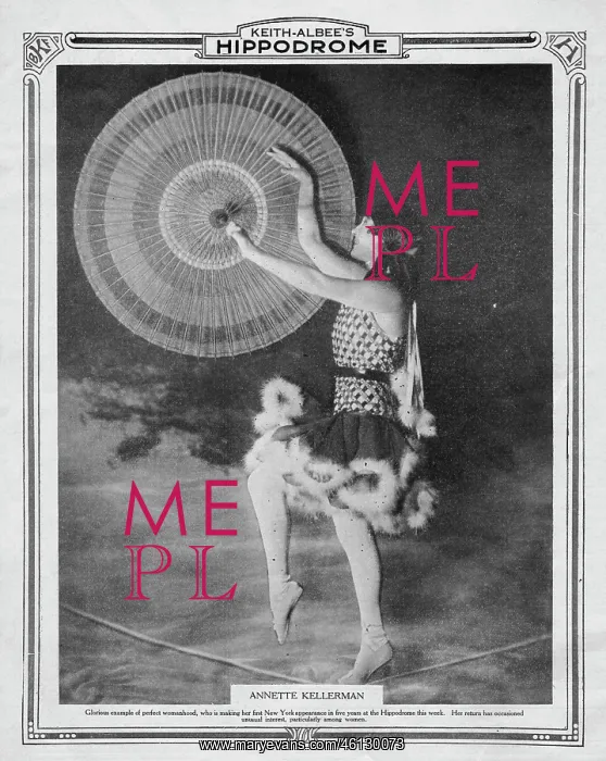 : Annette Kellerman at the Hippodrome Theatre, New York, 1925- : Annette Kellerman at the Hippodrome Theatre, New York, 1925-