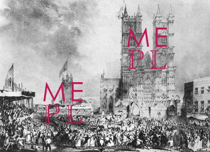 : Annexe built on Westminster Abbey for William IV coronation : Annexe built on Westminster Abbey for William IV coronation