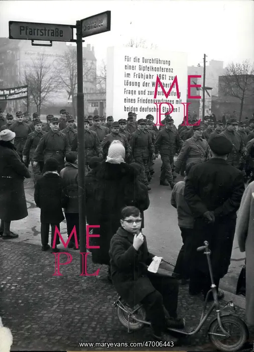 : Anniversary demonstration in East Berlin, Germany : Anniversary demonstration in East Berlin, Germany