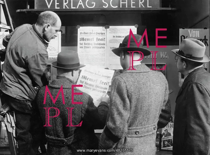 : Announcement of the annexation of the Memel Territory in the : Announcement of the annexation of the Memel Territory in the