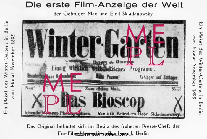 : Announcement of the first public screening, 1895 : Announcement of the first public screening, 1895