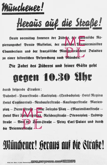 : Announcement of the Munich Conference, 1938 : Announcement of the Munich Conference, 1938
