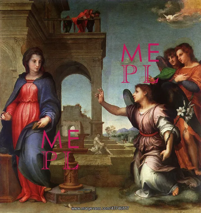  : Annunciation, by Andrea del Sarto