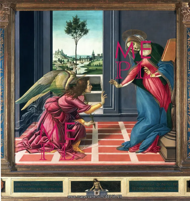 : Annunciation, by Botticelli : Annunciation, by Botticelli