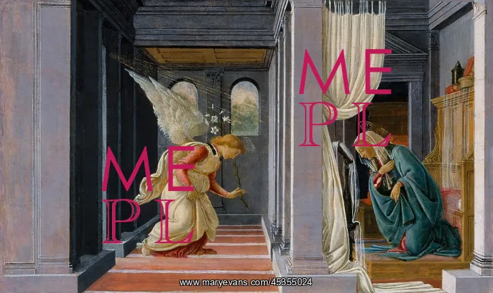 : The Annunciation, by Botticelli : The Annunciation, by Botticelli
