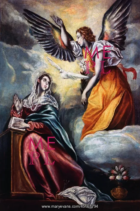 : The Annunciation, by El Greco : The Annunciation, by El Greco