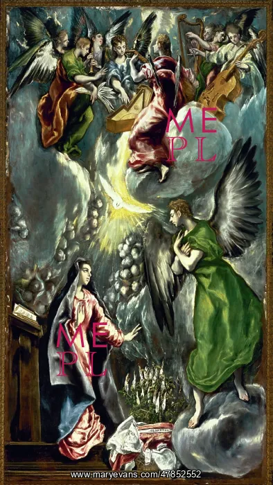: The Annunciation, by El Greco : The Annunciation, by El Greco