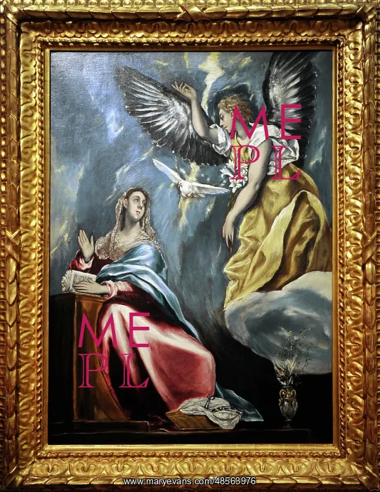 : The Annunciation, by El Greco : The Annunciation, by El Greco