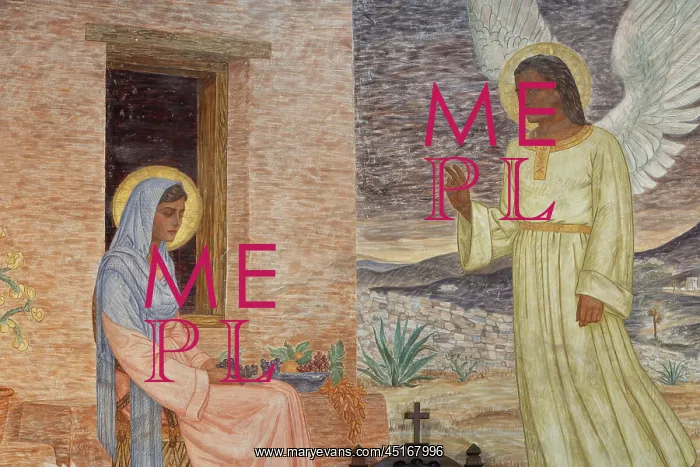 : Annunciation fresco, Chapel of Our Lady of Loreto : Annunciation fresco, Chapel of Our Lady of Loreto