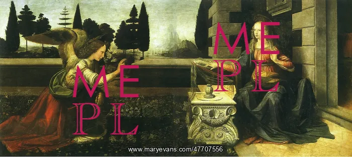  : Annunciation, by Leonardo da Vinci