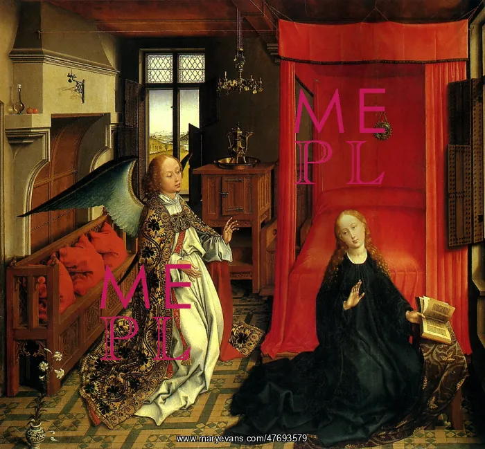 : The Annunciation, by Rogier van der Weyden : The Annunciation, by Rogier van der Weyden