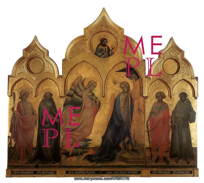 : Annunciation with Saints : Annunciation with Saints