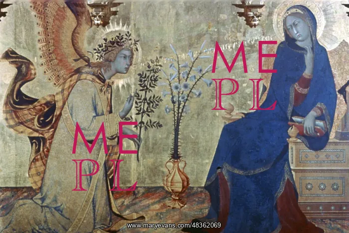 : The Annunciation and Two Saints Artist: Simone Martini : The Annunciation and Two Saints Artist: Simone Martini