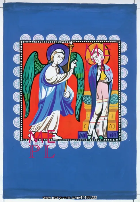 : The Annunciation ? after window at Chartres : The Annunciation ? after window at Chartres
