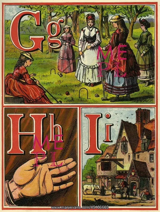 : Anon. Warne alphabet 1875. GHI : Anon. Warne alphabet 1875. GHI